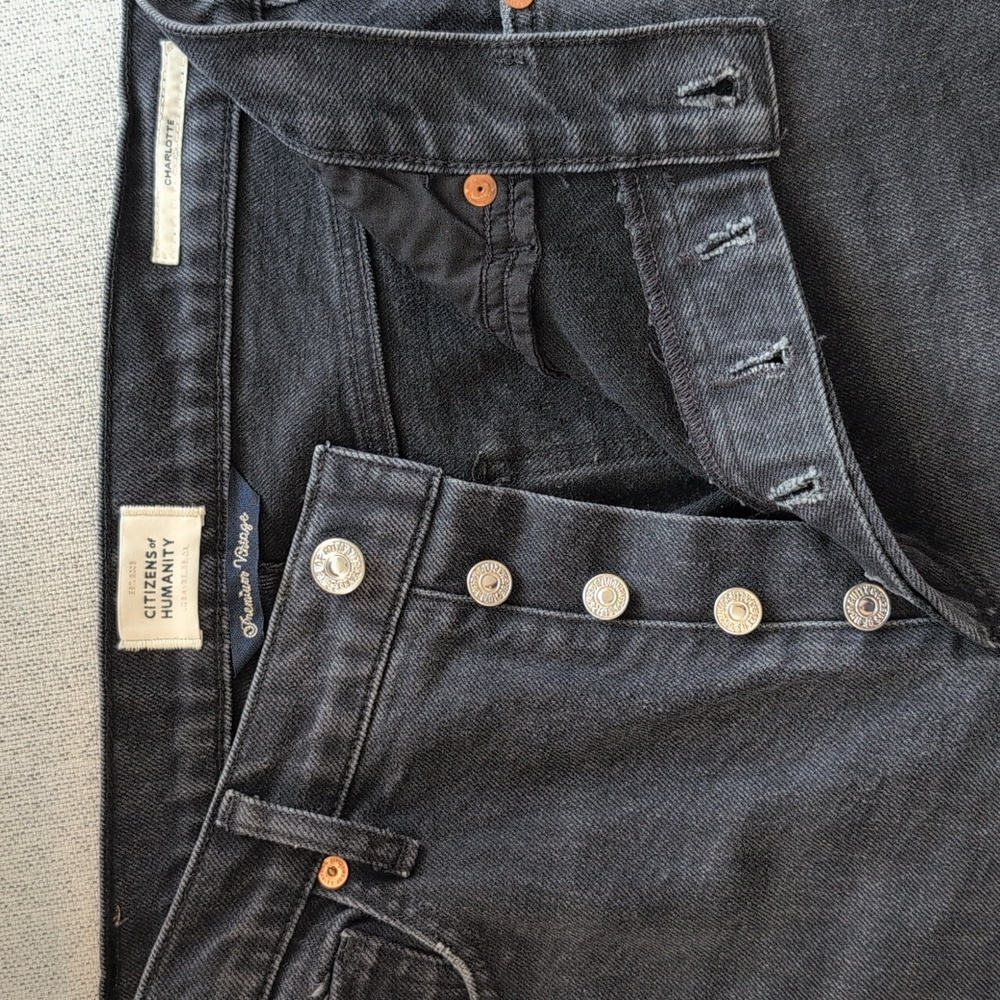 Citizen For Humanity Black Button-Fly Jeans - Picture 4 of 6